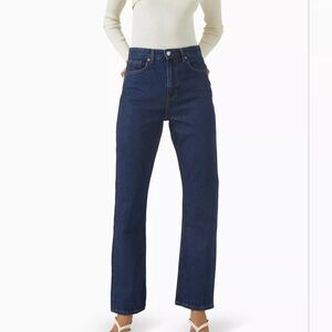 Reformation Jax Stretch High Rise Straight Denim Jeans Size 26